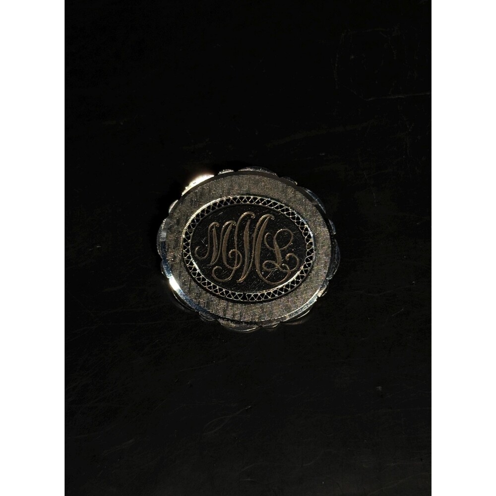 Lamode Sterling Silver Monogram Brooch Pin Mml Vintage